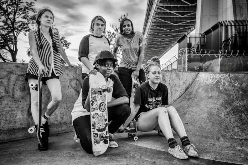 Female skaters in a male dominant tribe